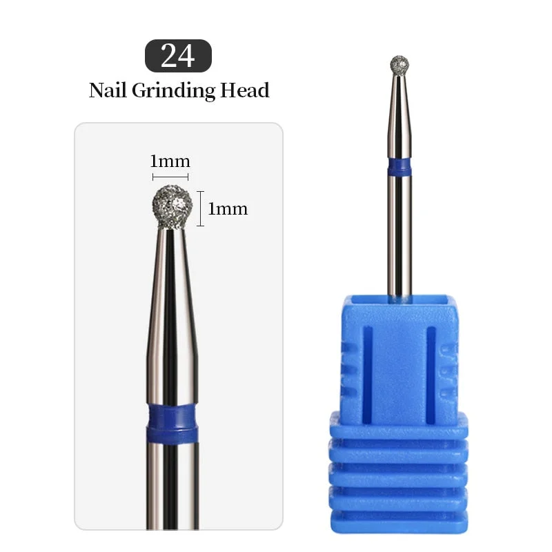 1Pcs Mini Carbite Dimond Nail Drill Bits Manicure Drill For Milling Cutter Electric Machine Nail Files Buffer Nail Art Equipment-Nail Inspo