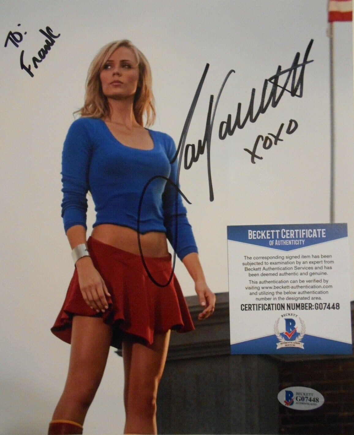 Laura Vandervoot Hand Signed 8x10 Photo Poster painting Autograph BAS - BECKETT COA