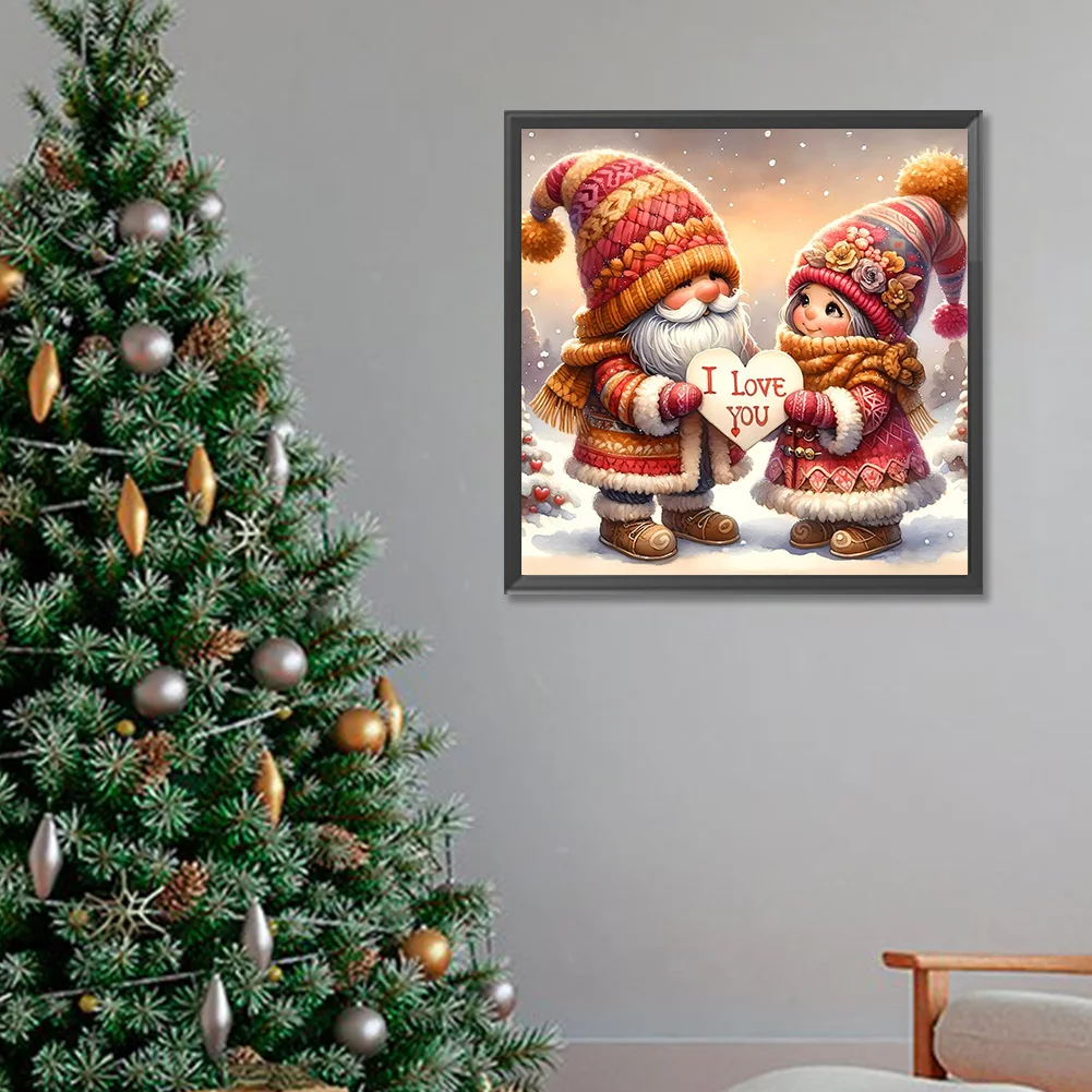 Diamond Painting - Full Round Drill - Gnome Love(Canvas|30*30cm)