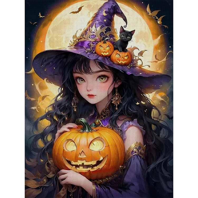 Witches - 11CT Stamped Cross Stitch(50*65cm)