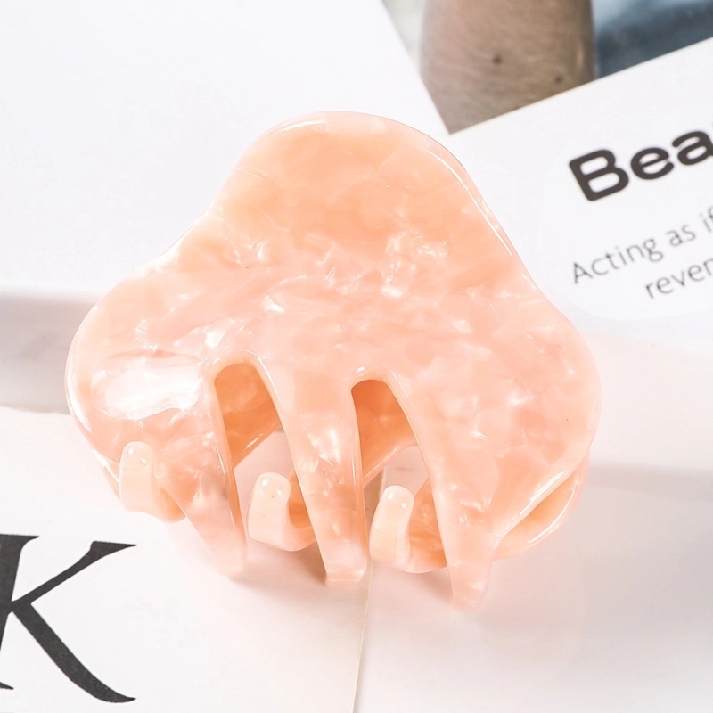 Minimalist Color Block Acetic Acid Sheets Carving Hair Claws 1 Piece