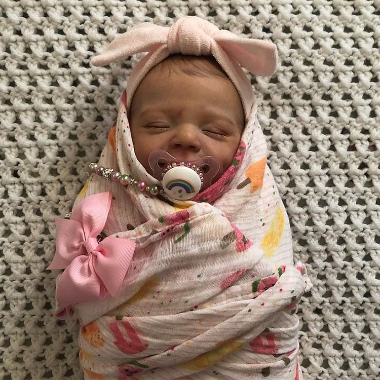 20'' Reborn Baby Doll Asleep Girl Named Sofen, Lifelike Soft Doll Gift 2023 Rebornartdoll® Rebornartdoll®