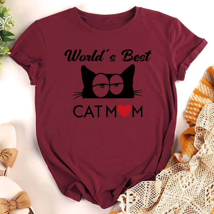 World’s best cat mom T-Shirt-013201