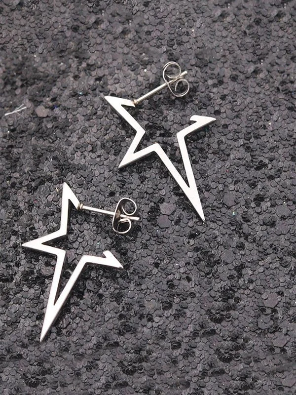 Brownm with asymmetric star pendant