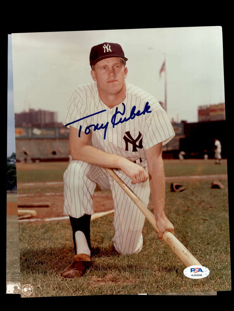 Tony Kubek PSA DNA Coa Signed 8x10 Photo Poster painting Yankees Autograph