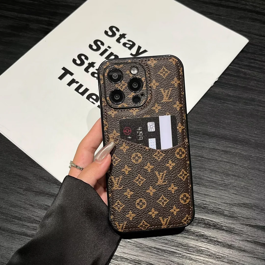 LV & GUCCI & BURBERRY Luxury Gucci Ophidia GG Leather LV Back Card Burberry Apple iPhone Case ProCaseMall