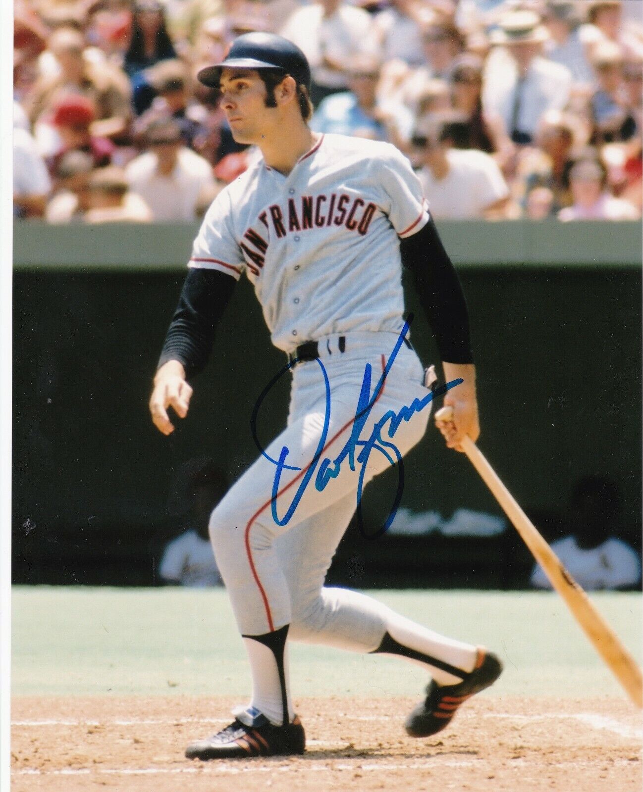 DAVE KINGMAN SAN FRANCISCO GIANTS COLOR ACTION SIGNED 8x10