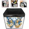 (US Local)DIY Diamond Painting Storage Box Canvas Organizer Box Diamond Painting Kit (E)