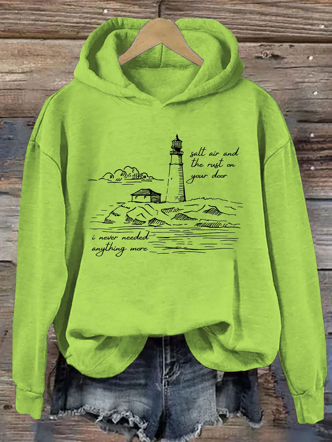 Salt Air And Rust  On Your Door Hoodie