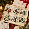 6pcs DIY Pearl Diamond Painting Christmas Tree Hanging Ornaments