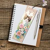 3Pcs Diamond Painting Cat Flower Bookmark for Book Lovers