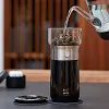 Modern Lazy Glass Tea Infuser Teapot, 3-in-1 Smart One Touch Tea Maker for Loose Leaf Tea Steeper with 9oz Double Walled Tea Cup