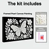 uk.everydayedeals DIY Pearl Painting With Frame - Handmade Self-Adhesive Pearls - Butterfly(20*30cm)