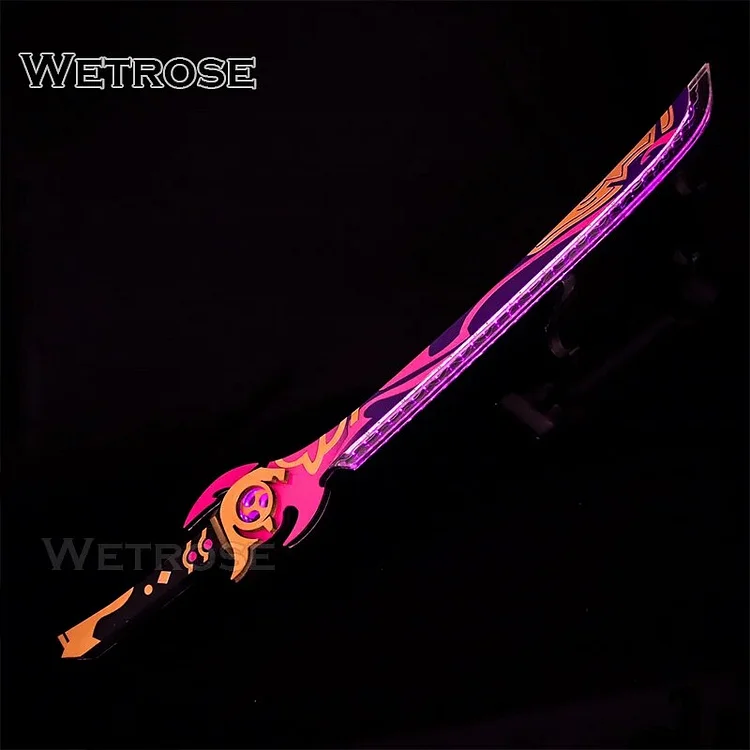 【Wetrose】In Stock Mistsplitter Reforged Sword Blade Cosplay Genshin Impact Ayaka Props Staff Model Weapon Kirigiri no Kaikou aliexpress Wetrose Cosplay