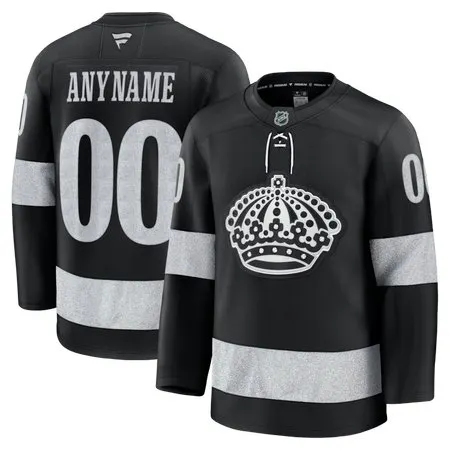 Youth Los Angeles Kings  Black Alternate Custom Jersey
