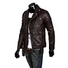 Gioiacombo™ Giacca in pelle da uomo slim fit in pelle PU con fibbia in metallo