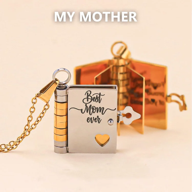 For Mom - Love From Daughter Book Necklace