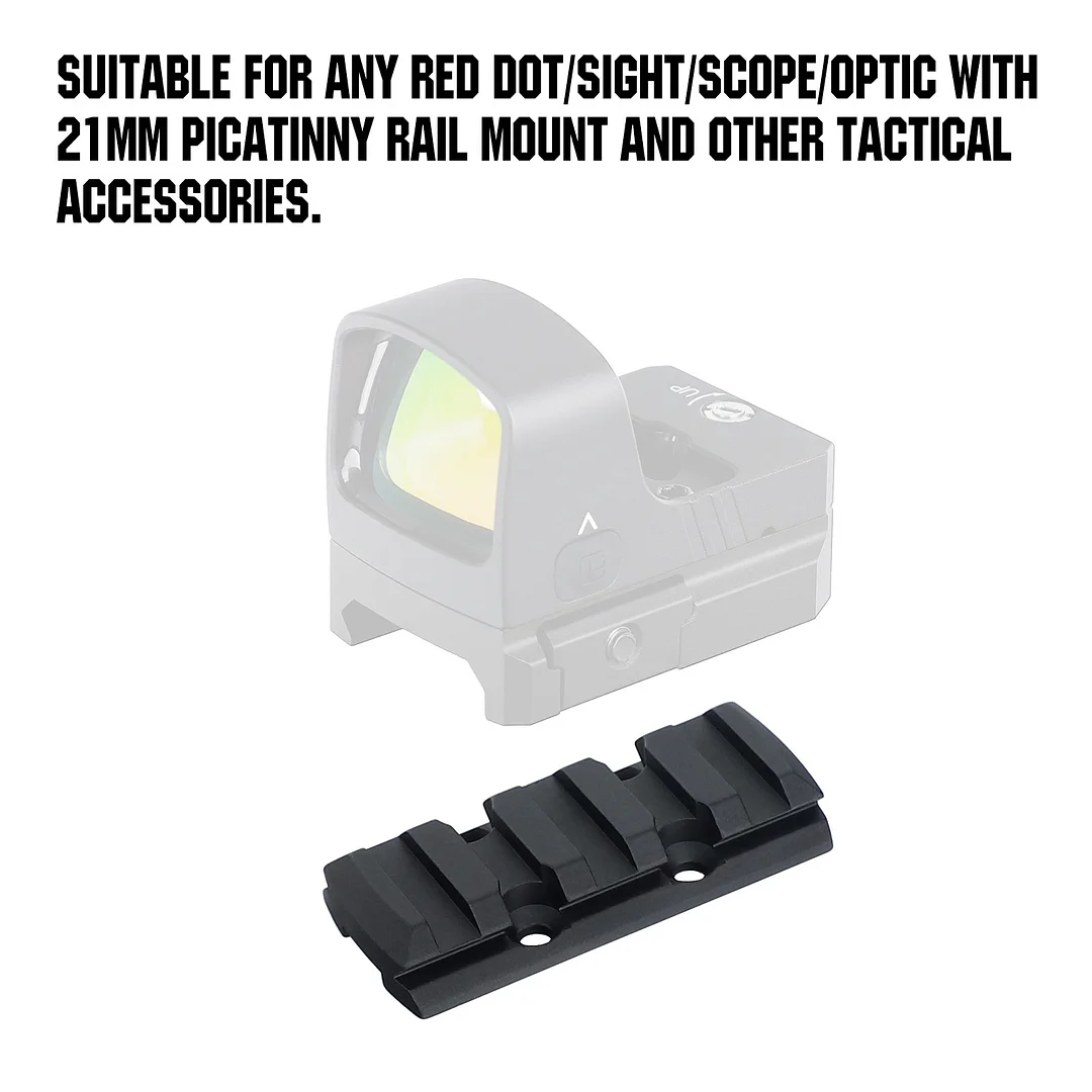 ohhunt® Universal Shotgun Ventilated Rib Mount Adapter 5 Slot Picatinny Rail