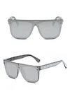 Oversized Square-Frame Acetate Sunglasses