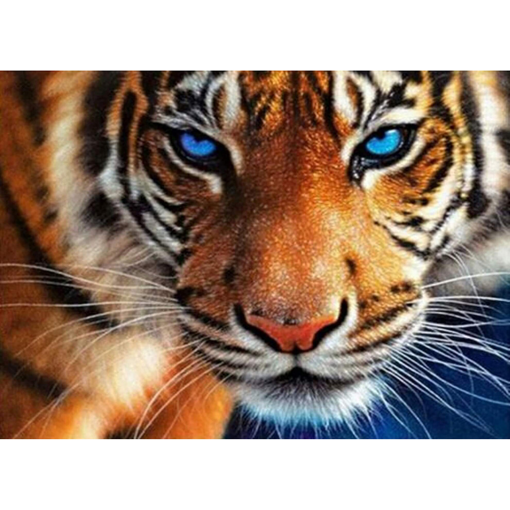 

Tiger - 14CT Stamped Cross Stitch - 46*36CM, 501 Original