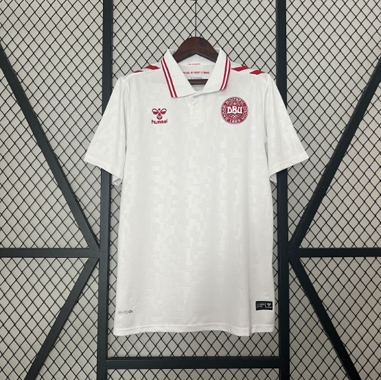 2024 Denmark White Away Football Sshirt Thai Quality