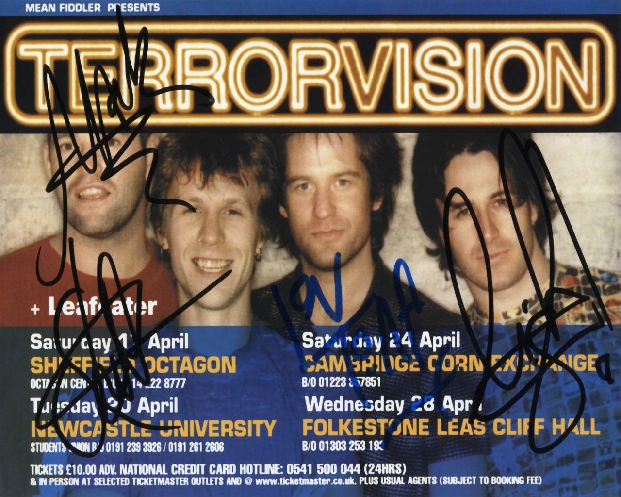 Terrorvision cast SIGNED AUTOGRAPHED 10 X 8