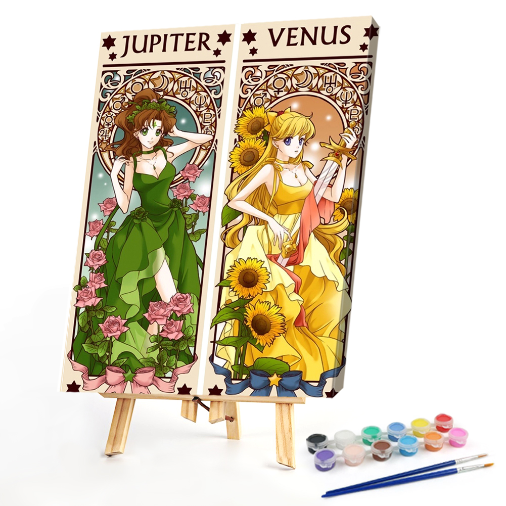

40*60CM - Paint By Numbers - Cartoon Girl (Big Size), 501 Original