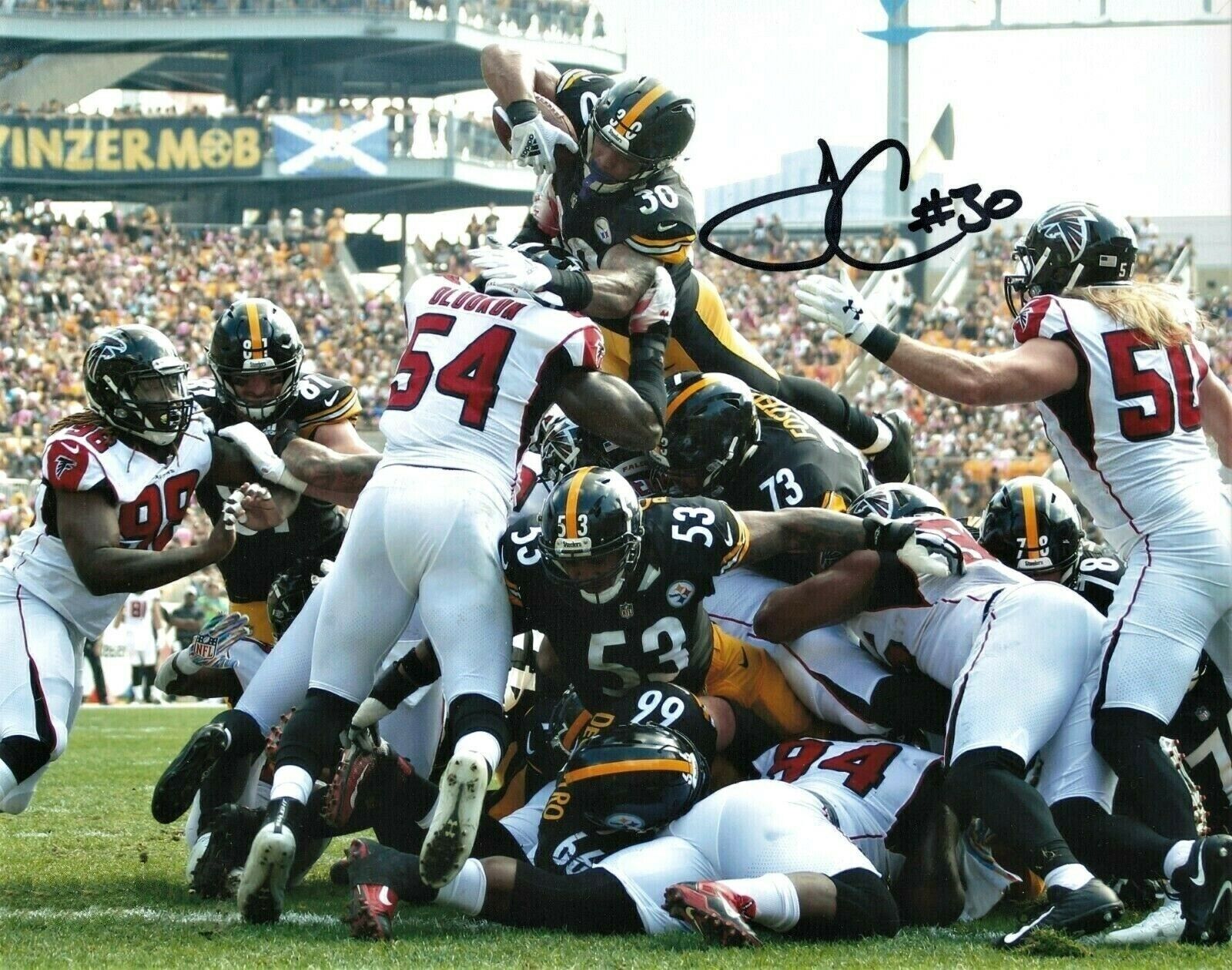 James Conner Autographed Signed 8x10 Photo Poster painting ( Steelers ) REPRINT