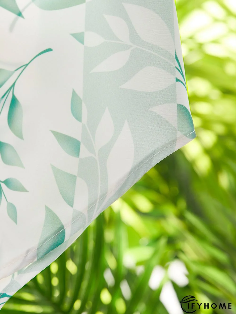 Shirt Collar Leaves Short Sleeve Blouse | IFYHOME