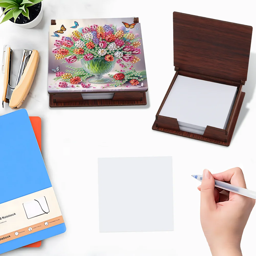 DIY Flower Diamond Painting Note Box Paper 160 Sheets of Paper for DIY Art Craft
