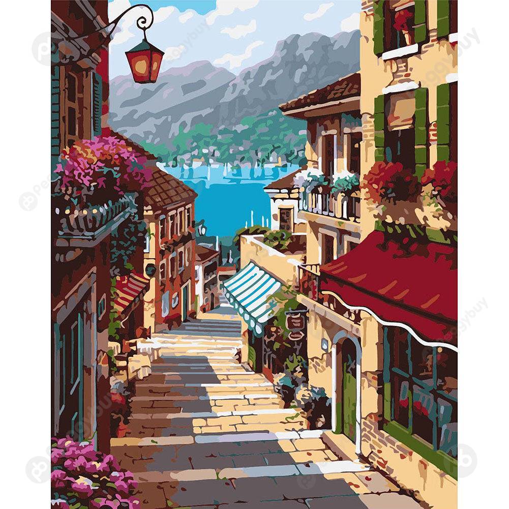 

30*40CM Paint By Numbers-Street Scene, 501 Original