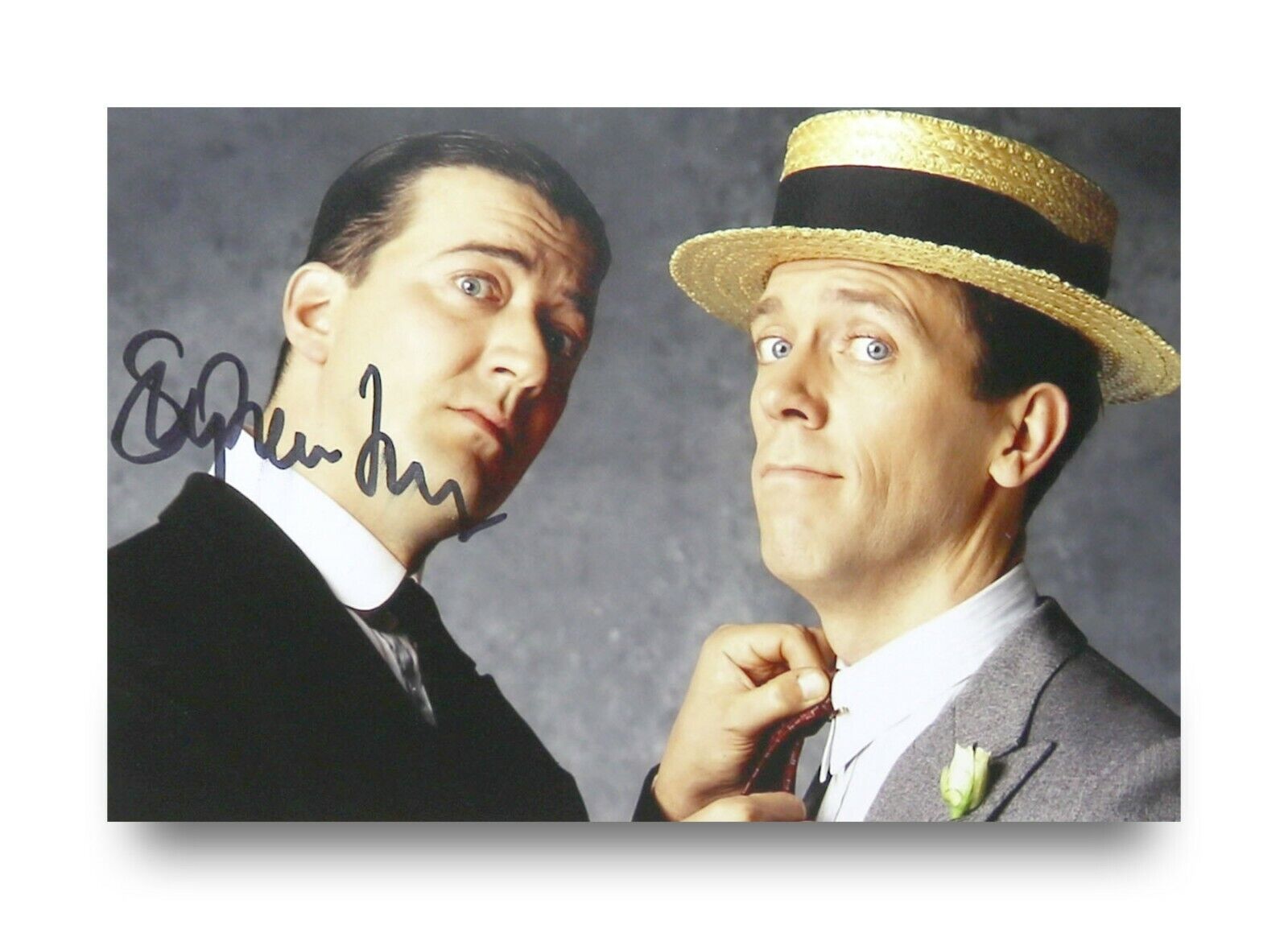 Stephen Fry Signed 6x4 Photo Poster painting Blackadder Jeeves & Wooster Genuine Autograph + COA