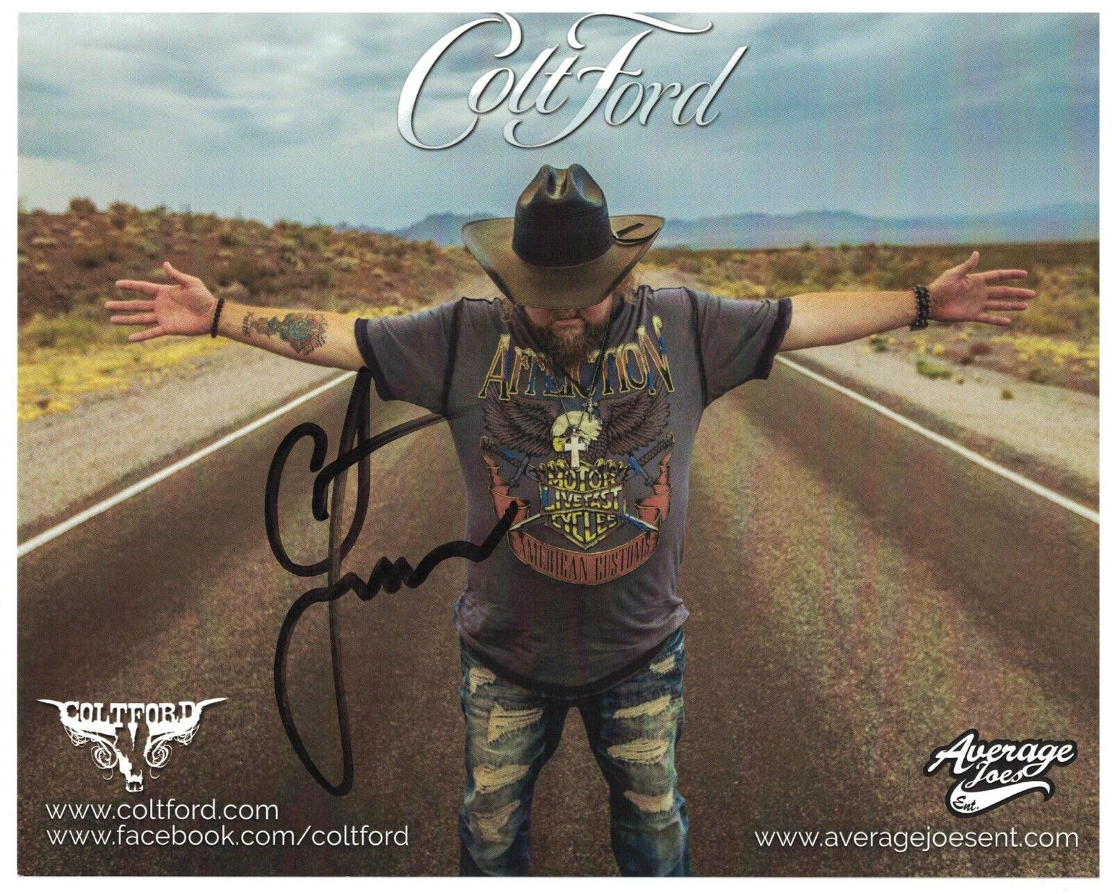 Colt Ford Signed Autographed 8 x 10 Photo Poster painting Country Music Singer Rapper B