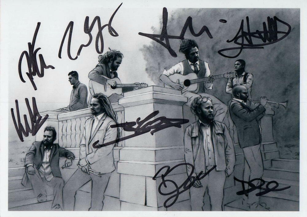 SOJA FULL BAND (X8) SIGNED AUTOGRAPH 5X7 Photo Poster painting - STRENGTH TO SURVIVE, VERY RARE!