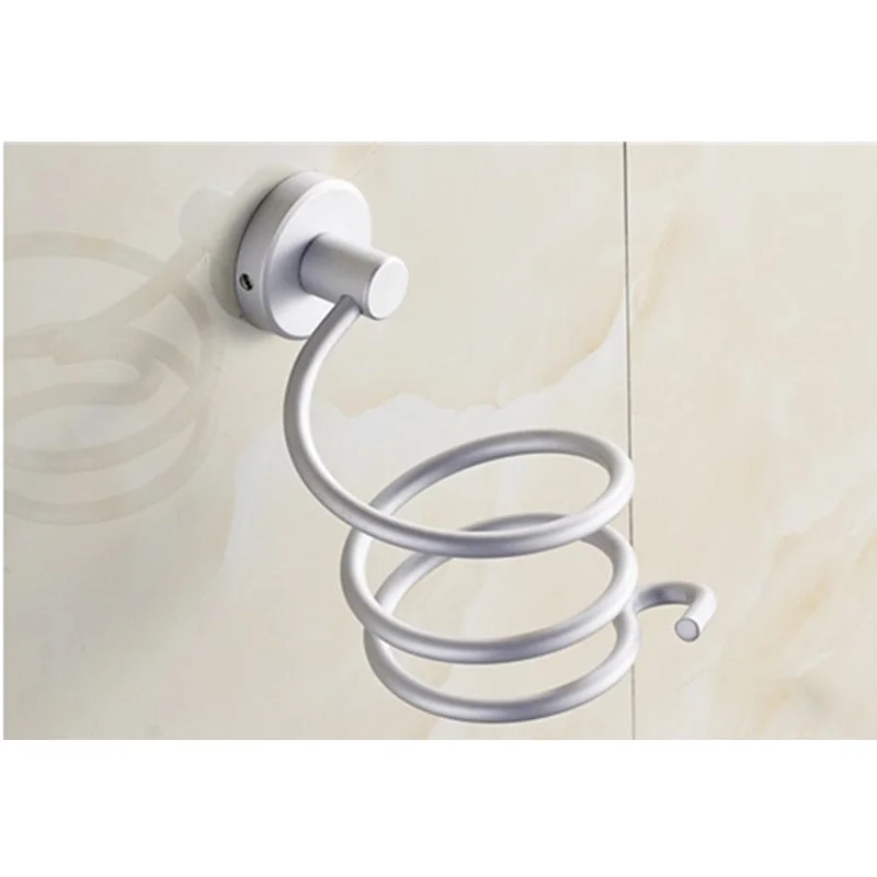 1PCs Innovative Wall-mounted Hair Dryer Stainless Steel Bathroom Shelf Storage Hairdryer Holder for Hairdryer Aluminum Shelves