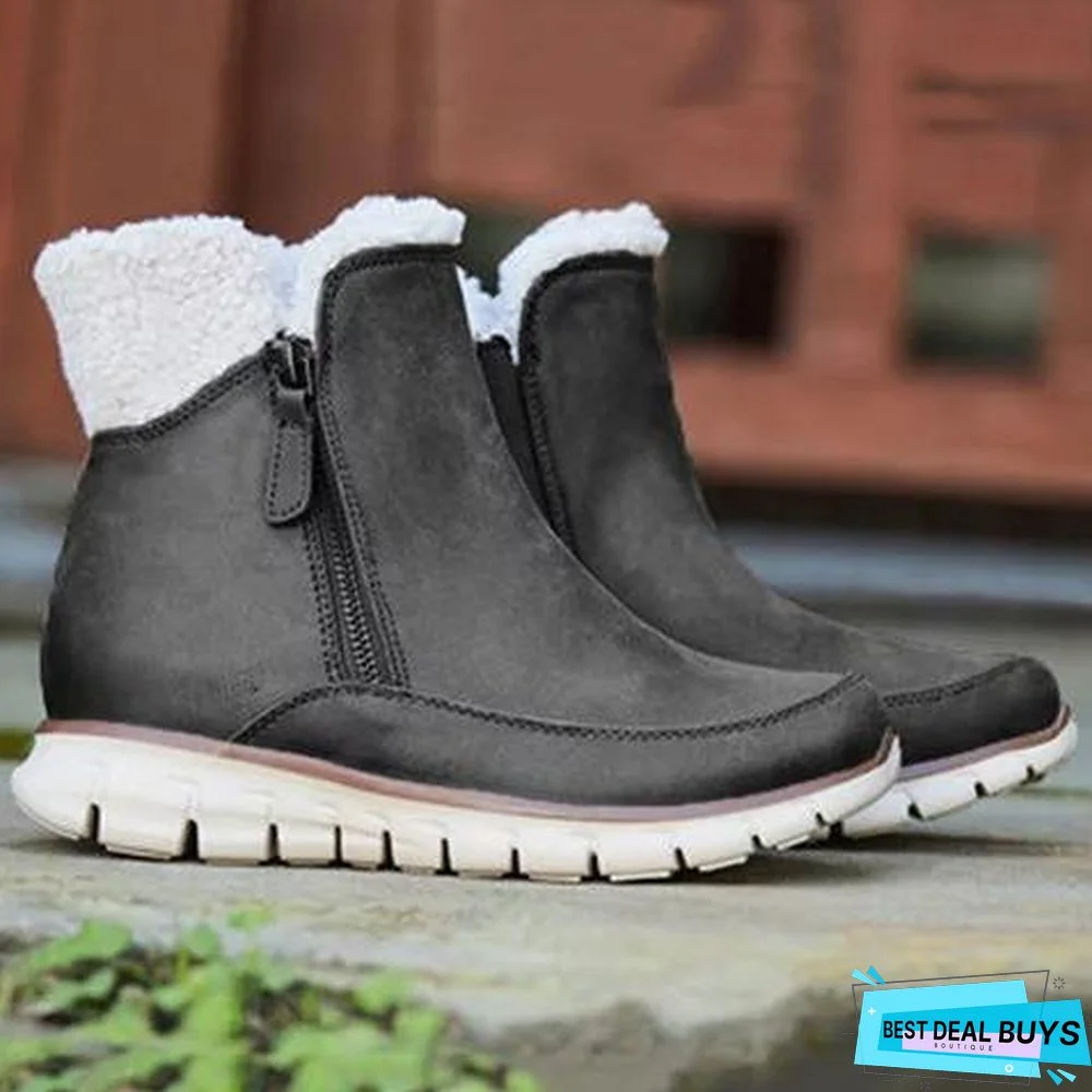 Casual Pu Winter Boots