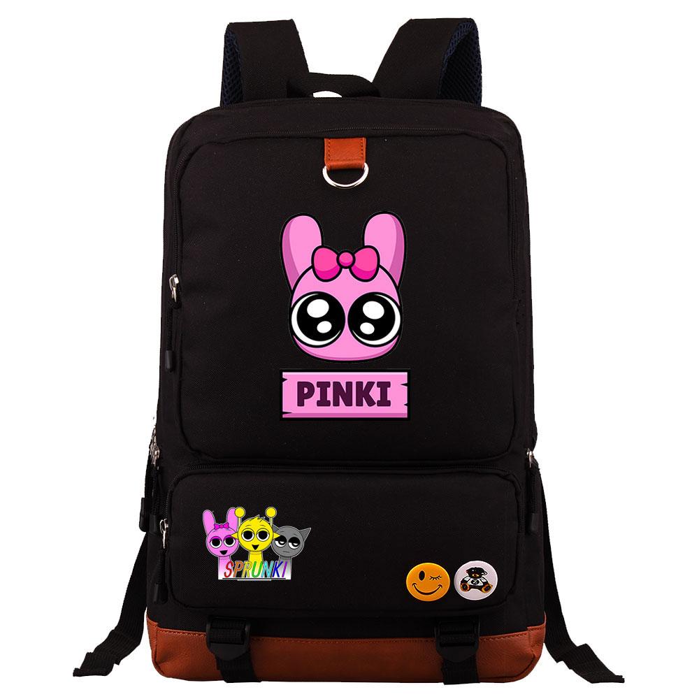 Mayoulove Sprunki Backpack with Adjustable Straps and Fun Design for School and Outdoor Activities-Mayoulove