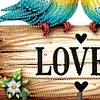 Diamond Painting Wooden Love 3 Hooks Diamond Painting Hook Rail for Wall