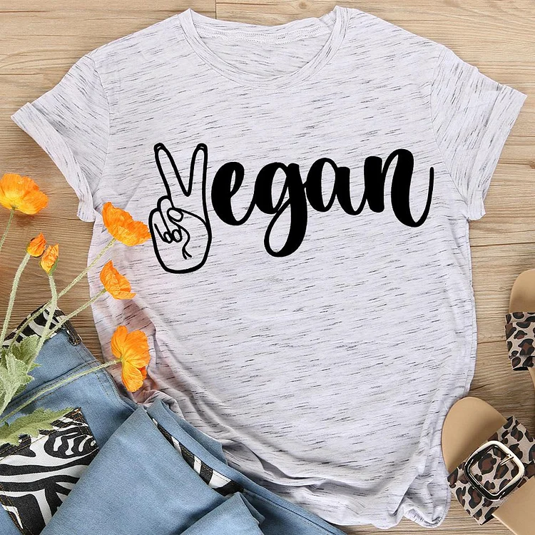 Vegan lovers T-shirt Tee -04711-Annaletters