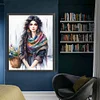 Bohemian Woman-11CT Stamped Cross Stitch 50*60cm/19.69*23.62in(Big Size)