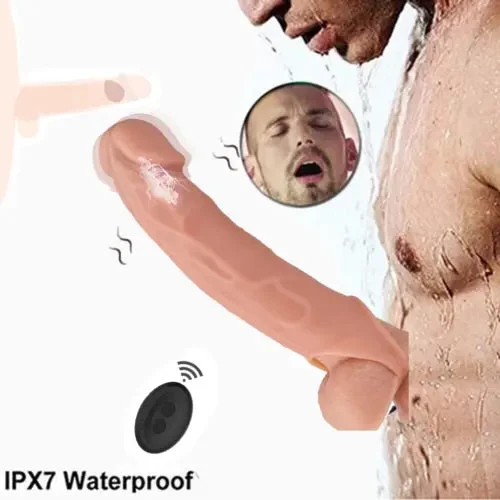 pornhint Pornhint Cock Sleeve Penis Extension with Penis Ring Penis Extende for Prolonged Erection