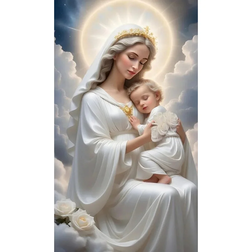 Diamond Painting - Full Round Drill - Angel Virgin(Canvas|40*70cm)
