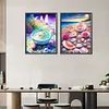 2pcs Diamond Painting -DIY Round Drill Place of Pearl