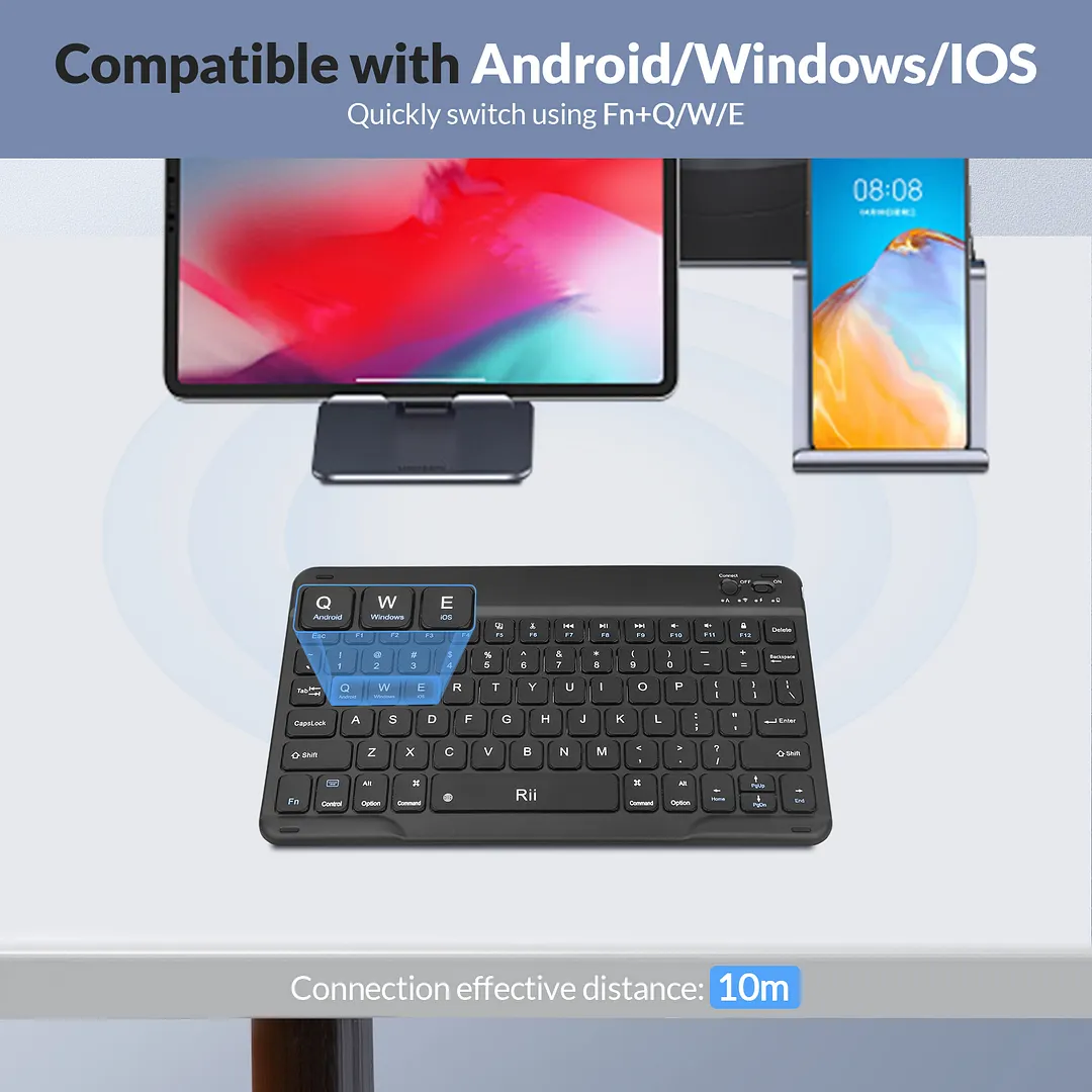 Rii RK302 Wireless Bluetooth keyboard 