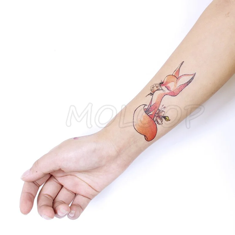 Tattoo Sticker Mermaid Little Element Small Devil Fish Jellyfish Whale Sea Animal Water Transfer Temporary Fake Body Art Tatoo