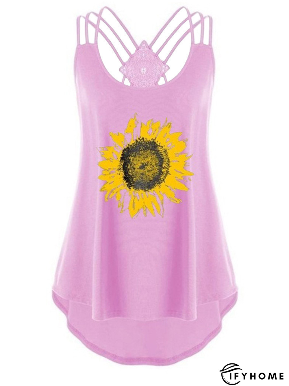 Basics Printed Cotton-Blend Loose Tank & Cami | IFYHOME