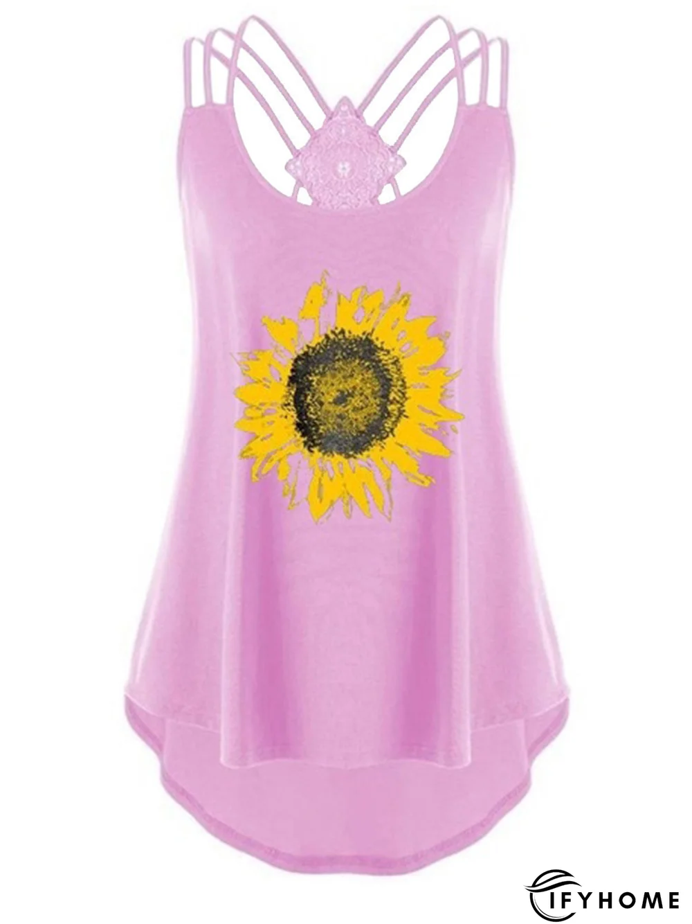 Basics Printed Cotton-Blend Loose Tank & Cami | IFYHOME