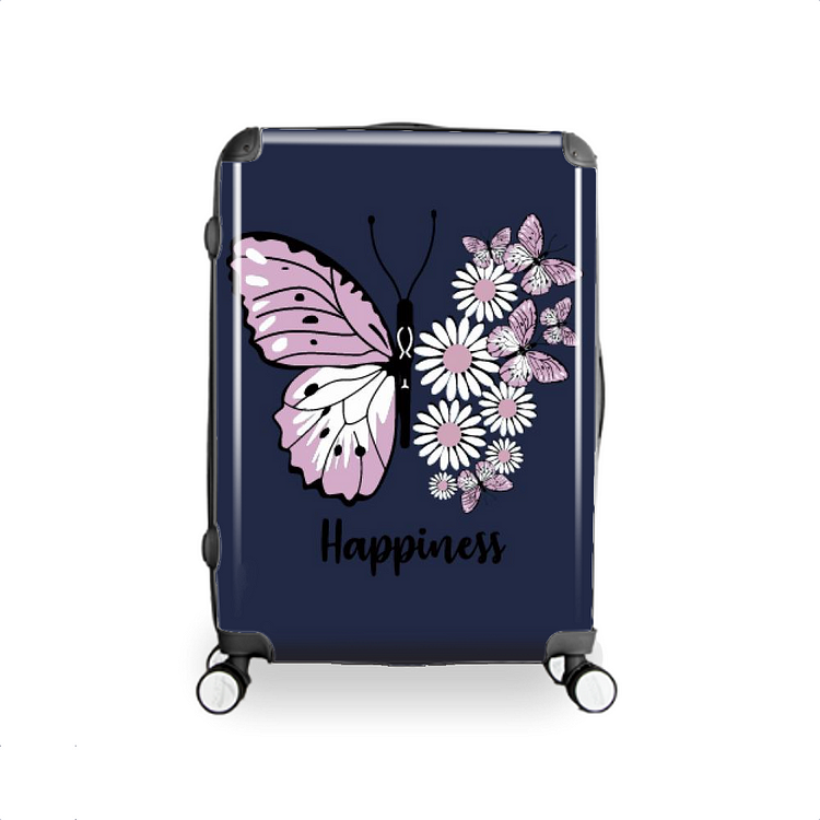 Floral Happiness, Butterfly Hardside Luggage