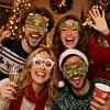 DIY Diamond Painting Christmas Glasses Frame No Lens 4pcs(Merry Christmas)