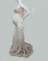 Maternity Photography Props Fancy Pregnancy Maxi Gown Dresses
